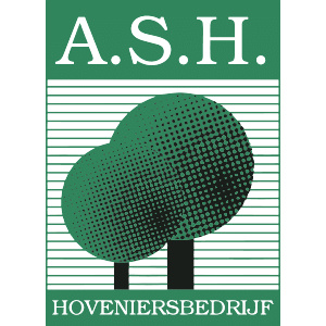 Logo van A.S.H. Hoveniersbedrijf – specialist in tuinontwerp, aanleg en onderhoud in Lekkerkerk.